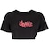 Blusa Cropped Feminina Fit Dance Manga Curta PRETO