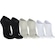 Kit 3 Pares de Meias Light Não Atoalhado Cano Invisível Tamanho 34-38 Oxer Adulto BRANCO/CINZA