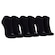 Kit de Meia Oxer Cano Invisível Light com 3 pares Não Atoalhada Tamanho 39-44 Adulto PRETO
