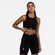 Top Fitness com Bojo Removível Authen Alta Sustentação Grit Bossa Nadador Reto com Bolso Ajustável Adulto PRETO