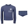 Conjunto Infantil Oxer Camiseta Manga Longa + Sunga com Proteção UV Menino AZUL