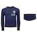 Conjunto Infantil Oxer Camiseta Manga Longa + Sunga com Proteção UV Menino AZUL ESCURO