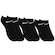 Kit 3 Pares de Meias Nike Cano Invisível Basic No Show Tamanho 23 a 28  Infantil PRETO