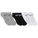 Kit 3 Pares de Meias Nike Cano Invisível Basic No Show Tamanho 23 a 28 Infantil PRETO/CINZA