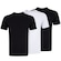 Kit de Camisetas Masculina Oxer Antiodor 3 Unidades PRETO/BRANCO