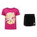 Conjunto Jordan Infantil Nike Air Stacked ROSA/PRETO