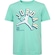Camiseta Jordan Infantil Nike Manga Curta Varisty Jumpman VERDE CLARO