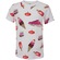 Camiseta Infantil Nike Manga Curta Sole Food Print Neutral BRANCO/ROSA