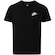 Camiseta Juvenil Nike Manga Curta Sportswear Embroidered Future PRETO