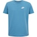 Camiseta Juvenil Nike Manga Curta Sportswear Embroidered Future AZUL CLARO