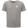 Camiseta Juvenil Nike Manga Curta Sportswear Embroidered Future CINZA CLARO