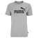 Camiseta Masculina Puma Manga Curta ESS Tee Logo CINZA/PRETO