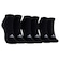 Kit de Meia adidas Cano Baixo Cush 3 Pares Adulto PRETO