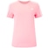 Camiseta Feminina adidas Manga Curta 3 Stripes ROSA CLARO