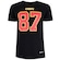 Camiseta do Kansas City Chiefs NFL Masculina Player Kelce NF023 PRETO