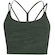 Top Fitness com Bojo Removível Oxer Camuflado Premium Baixa Sustentação Adulto VERDE ESCURO