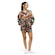 Jaqueta Farm Nylon Floresta Cor com Forro Feminina PRETO/VERDE