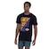 Camiseta do Los Angeles Lakers Masculina NBA Manga Curta ColorFul PRETO
