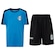Kit de Uniforme do Grêmio Infantil Betel Recorde Camiseta + Calção AZUL/PRETO