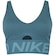Top Fitness com Bojo Removível Nike Média Sustentação Indy Plung Bra Bold Adulto AZUL