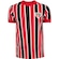 Camiseta do São Paulo Retrô Masculina VERMELHO/PRETO