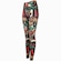Calça Farm Legging Floresta de Cor Cós Médio Média Compressão Feminina PRETO/VERDE