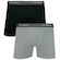 Kit de Cueca Boxer Lupo 2 Unidades Adulto CINZA/PRETO