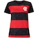 Camiseta do Flamengo Braziline Feminina Torcer PRETO