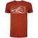 Camiseta Masculina ASICS Manga Curta Estampa Treino Vermelho/Laranja Esc