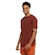 Camiseta Masculina ASICS Manga Curta Malha Dupla Box VERMELHO/LARANJA ESC