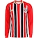 Camisa do São Paulo II 25/26 Away Manga Longa New Balance Unisex BRANCO/VERMELHO
