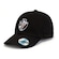 Boné do Vasco da Gama Aba Curva Supercap Strapback Tinturado com Bordado Adulto PRETO