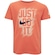 Camiseta Infantil Nike Manga Curta JDI Powder Play LARANJA ESCURO