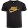 Camiseta Infantil Nike Manga Curta Futura Metallic PRETO