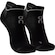 Meia On Running Cano Médio Performance Run Sock Low PRETO/PRETO