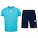 Conjunto Infantil adidas 3 Stripes Bermuda + Camiseta AZUL CLA/AZUL ESC