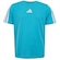 Camiseta adidas Train Essentials Três Listras Infantil AZUL CLA/BRANCO