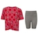 Conjunto Infantil adidas x Disney Minnie Mouse Camiseta + Short ROSA/CINZA CLA