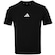 Camiseta Infantil adidas Manga Curta 3 Stripes PRETO/BRANCO