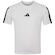 Camiseta Infantil adidas Manga Curta 3 Stripes BRANCO/PRETO
