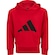 Blusa de Moletom Infantil adidas com Capuz Essentials VERMELHO/PRETO