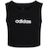 Top adidas Regata Linear Juvenil BRANCO/PRETO
