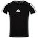 Camiseta Juvenil adidas Manga Curta 3 Stripes BRANCO/PRETO