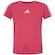 Camiseta Juvenil adidas Manga Curta 3 Stripes ROSA/BRANCO