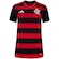 Camisa do Flamengo I 25 adidas Feminina Torcedora PRETO