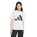 Camiseta Feminina adidas Manga Curta Big Logo BRANCO/PRETO