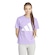 Camiseta Feminina adidas Manga Curta Big Logo ROXO/BRANCO