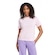 Camiseta Feminina adidas Manga Curta Small Logo ROSA CLA/BRANCO