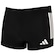 Sunga Boxer Adulto adidas 3 Listras BRANCO/PRETO