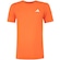 Camiseta Masculina adidas Manga Curta Own The Run 3 Listras LARANJA